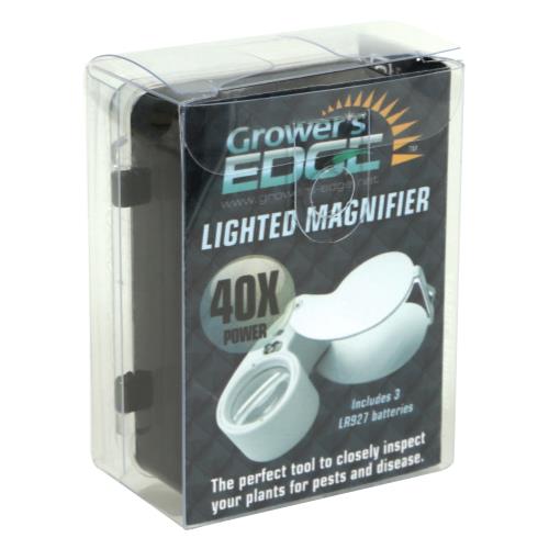 Grower's Edge Illuminated Magnifier Loupe 40x