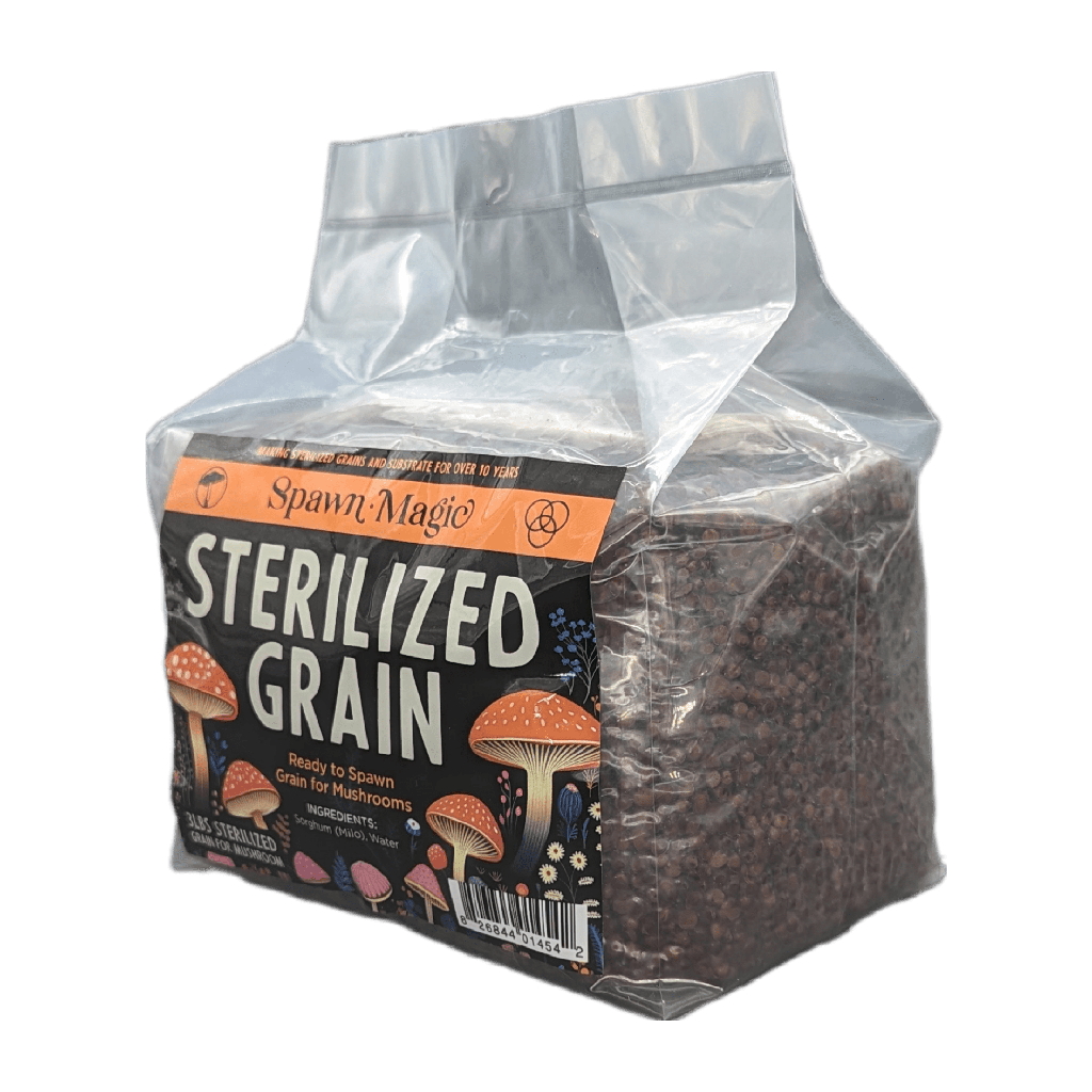 Spawn Magic Sterilized Red Milo Sorghum Bag, 3 lb