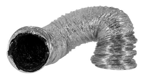 Ideal-Air Supreme Silver/Black Ducting, 25 ft