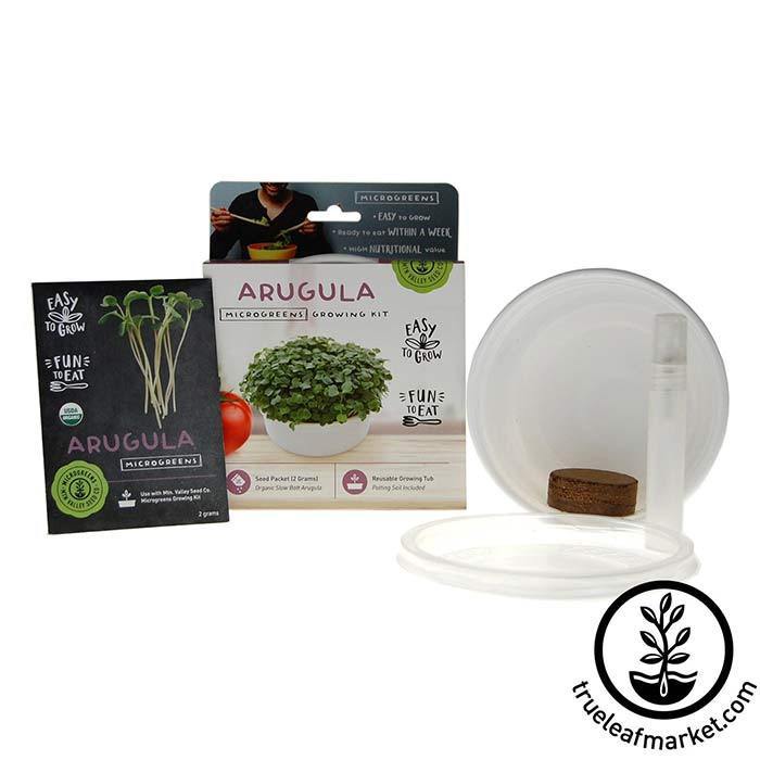 Mountain Valley Seed Company Mini Microgreens Growing Kits (Organic) Arugula