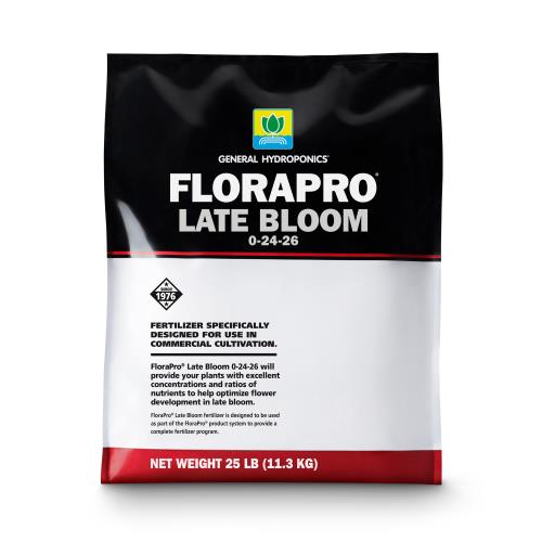 General Hydroponics FloraPro Late Bloom Soluble 0-24-26, 25 lb