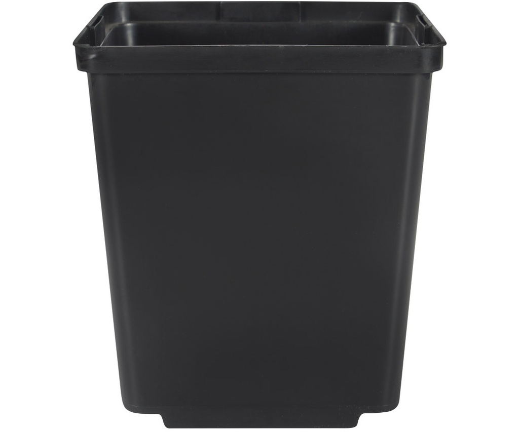 Pro Cal Premium Square Pot with tag slot, L: 3.37 in x W: 3.37 in x D: 3.93 in