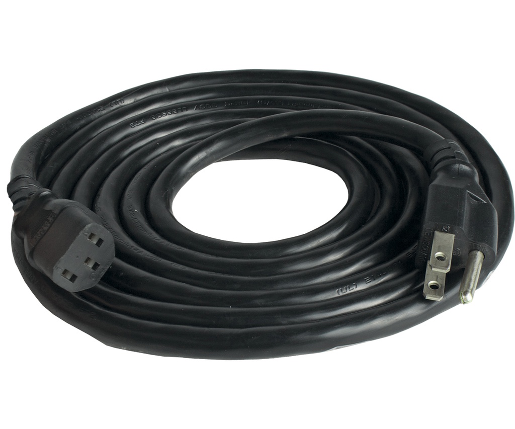 Hydrofarm Power Supply Cord, AWG 14/3, 120 Volt, 8 ft