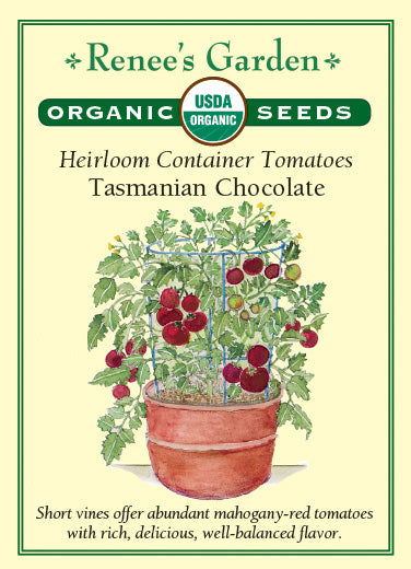 Renee's Garden Heirloom Tomatoes Container Tasmanian Chocolate