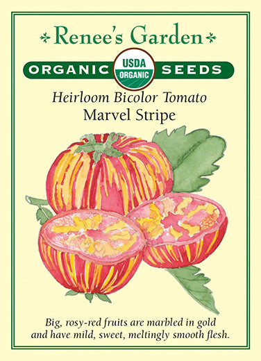 Renee's Garden Heirloom Tomato Bicolor Marvel Stripe