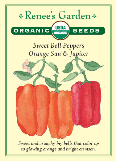 Renee's Garden Peppers Sweet Bell Orange Sun & Jupiter