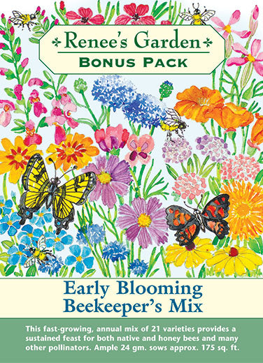 Renee's Garden Beekeeper's Mix Bonus Pack Early Blooming