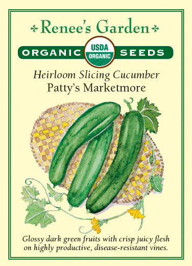 Renee's Garden Heirloom Cucumber Slicing Patty’s Marketmore
