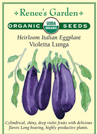 Renee's Garden Heirloom Italian Eggplant Violetta Lunga