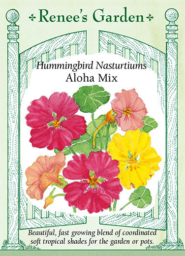 Renee's Garden Nasturtiums Hummingbird Aloha Mix