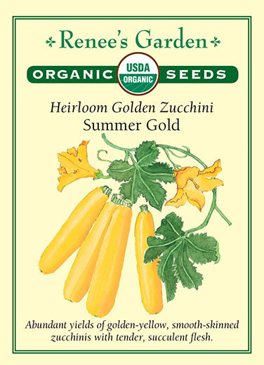 Renee's Garden Heirloom Zucchini Summer Gold