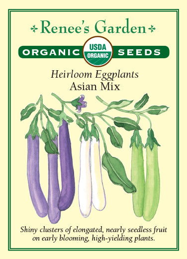 Renee's Garden Heirloom Eggplants Asian Mix