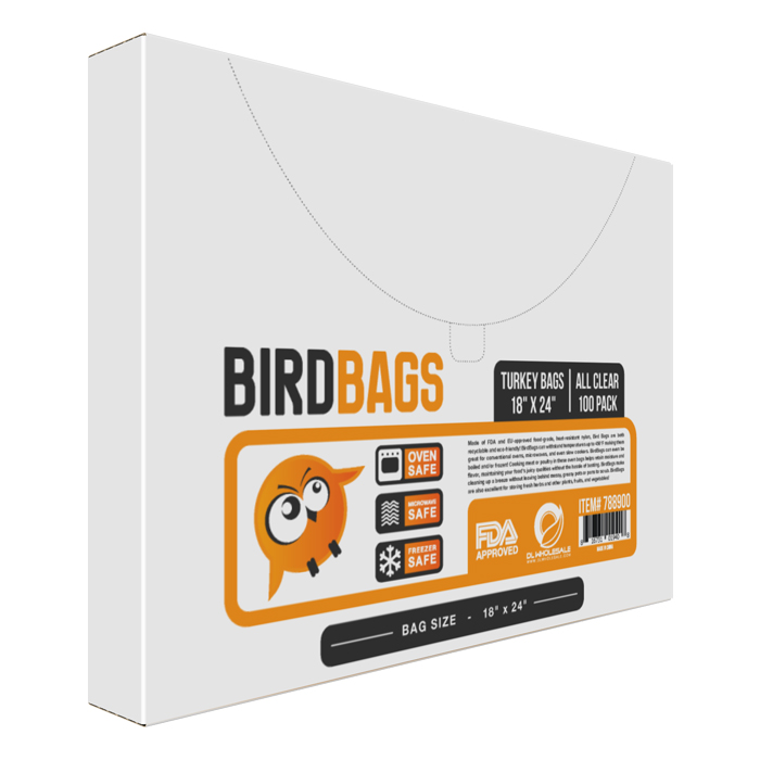 BirdBags Turkey Bags, 18 In x 24 In, 100-Pack