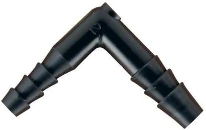 Hydro Flow Barbed Reducer Elbow Fitting, 1/4 In to 3/16 In