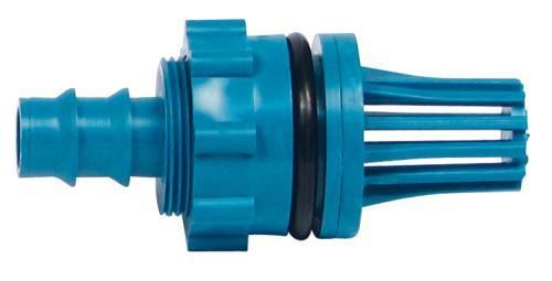 Teal Ebb & Flow Fill Drain Fitting, 1/2 in