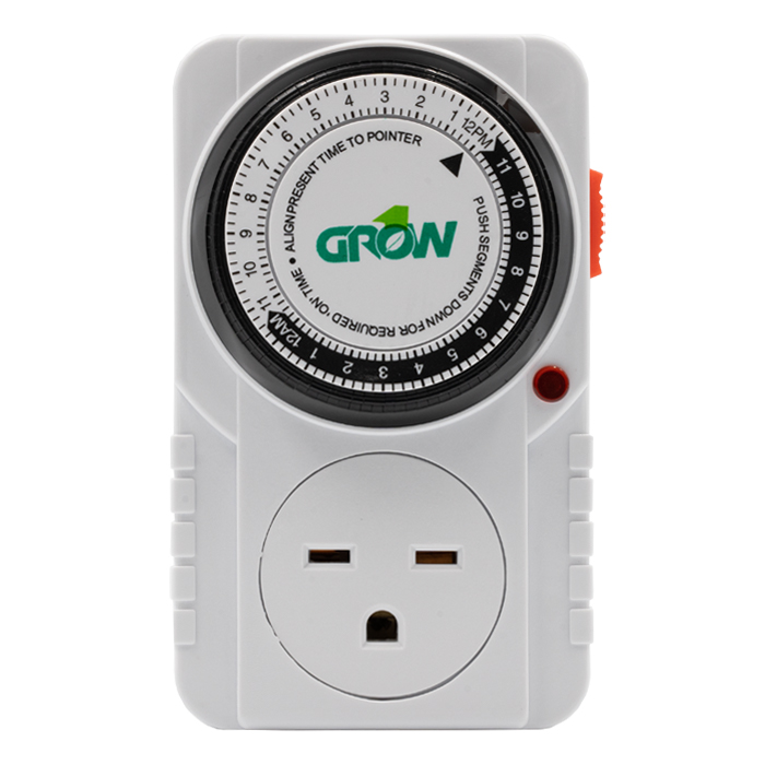 Grow1 Single Outlet Mechanical Timer, 240V