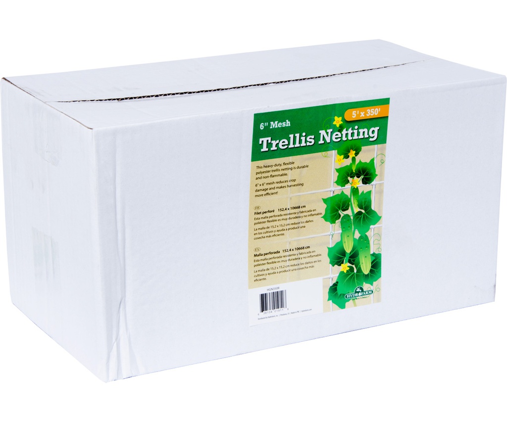 Hydrofarm Trellis Netting Mesh, 5 ft x 350 ft