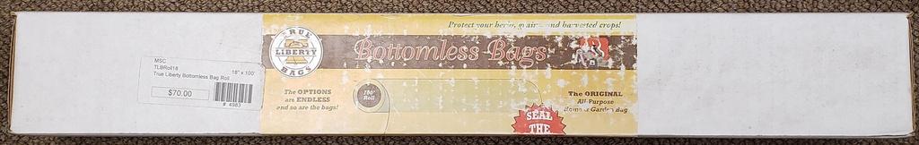 True Liberty Bottomless Bag Roll, 18 in, 100 ft
