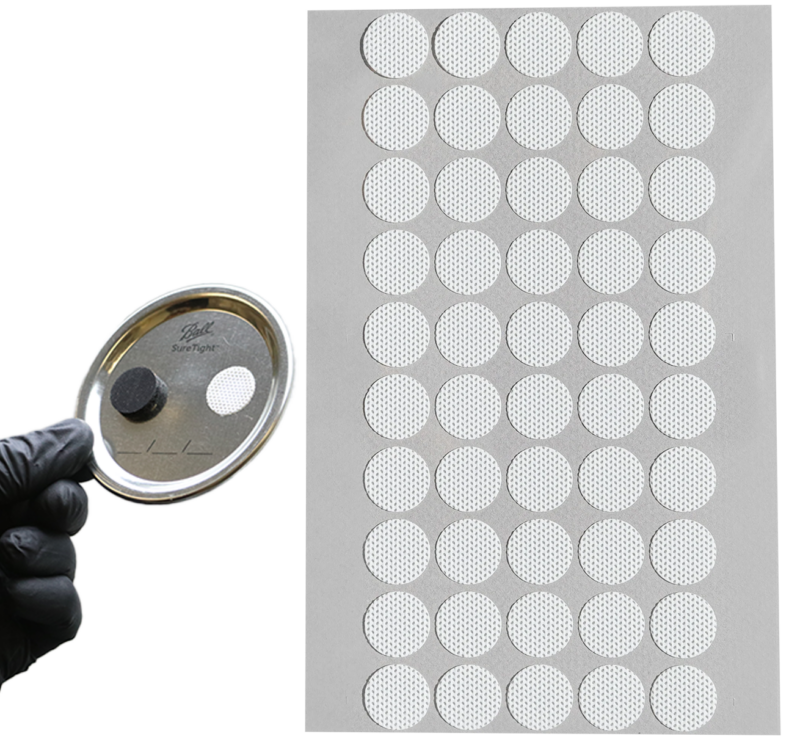 Microppose Adhesive Jar Filter Discs