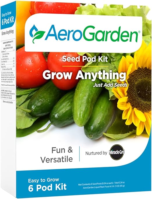 AeroGarden Grow Anything Seed Pod Kit, 6-pod
