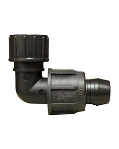 Perma-Loc x Female Garden Hose Swivel Elbow, 3/4 in