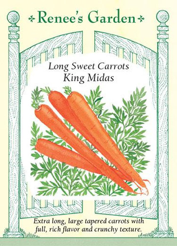 Renee's Garden Carrots Long Sweet King Midas