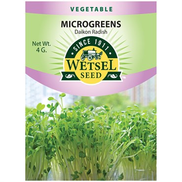 Wetsel Seed Microgreens Daikon Radish Seed, 4 g