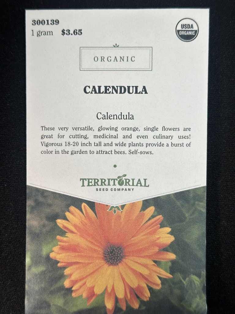 Territorial Seed Company Calendula Cantaloupe