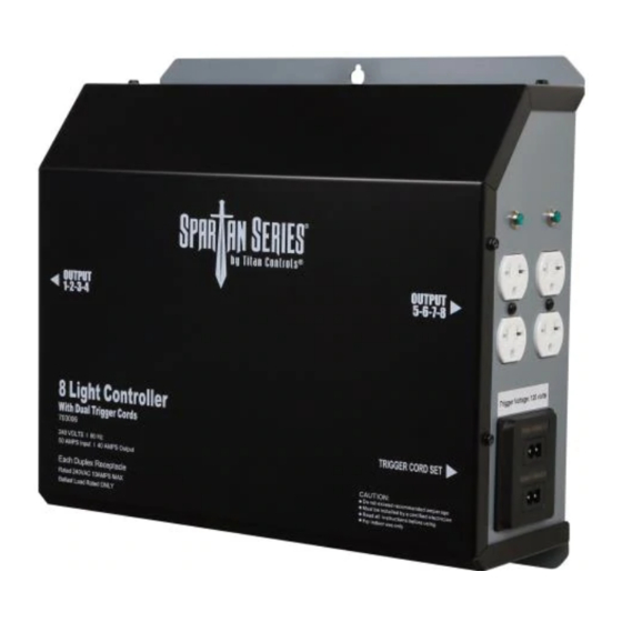 Titan Controls Spartan Series 8 Light Controller 240V with Dual Trigger Cords