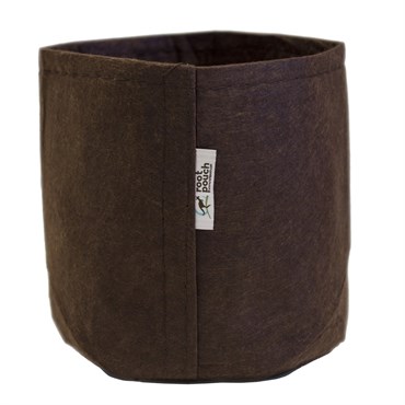 Root Pouch Multi-Use Heavy-weight Fabric Container without Handles Brown, 5 gal