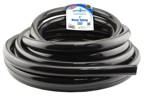 Hydro Flow Vinyl Tubing Black, 1 in ID x 1.25 in OD, 50 ft