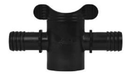 Premium Barbed Inline Valve with Bump Stop, 3/4 in