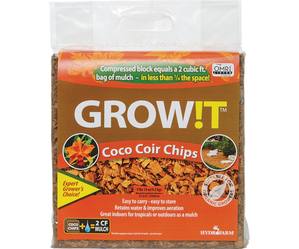 GROW!T Coco Coir Chips, Block