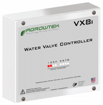 Agrowtek GrowControl™ VX8i Intelligent 8-Valve Irrigation Controller