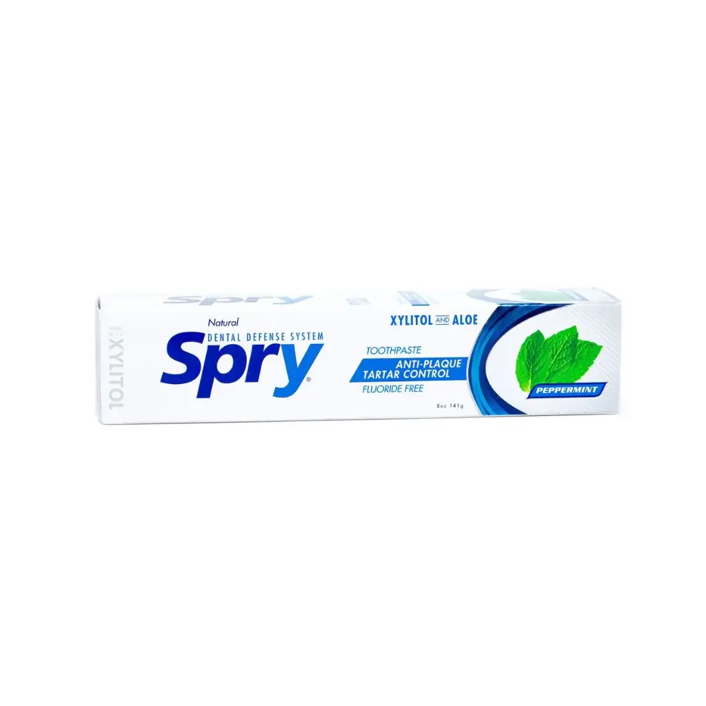 Spry Xylitol Toothpaste, Fluoride Free, Peppermint, 5oz