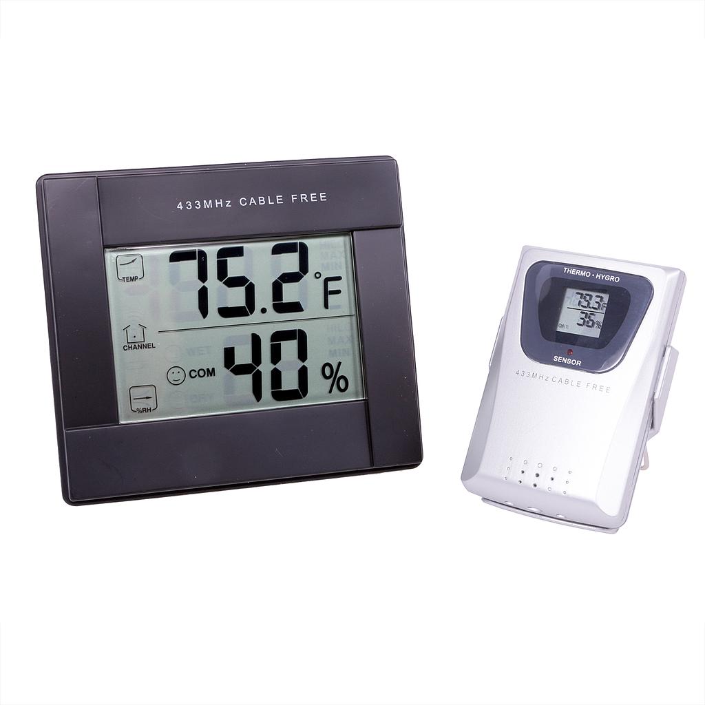 Grower's Edge Digital Thermometer Hygrometer with Remote Sensor