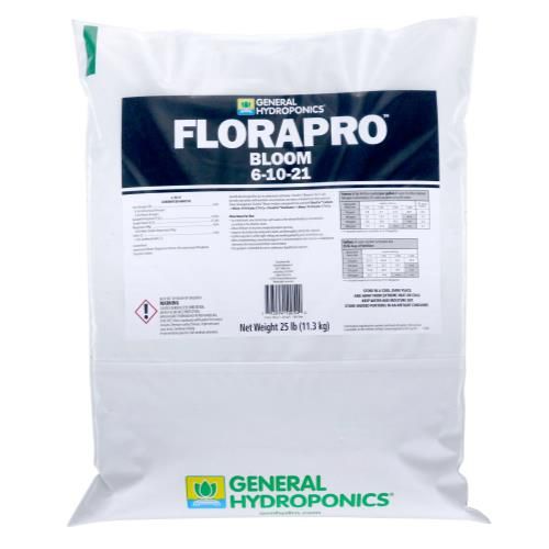General Hydroponics FloraPro Bloom Soluble 6-10-21, 25 lb