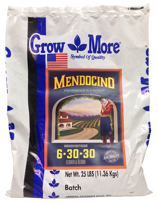 Grow More Mendocino Flower &amp; Bloom 6-30-30, 25 lb