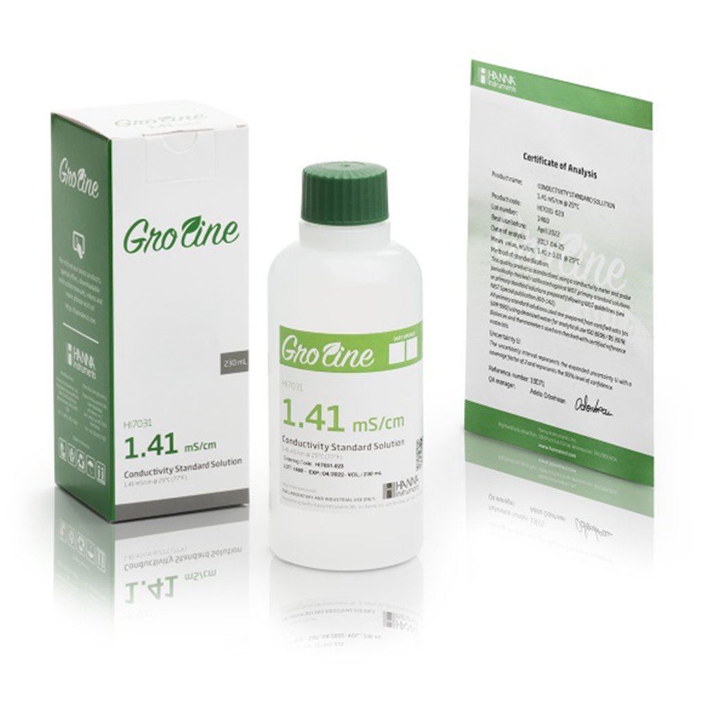 Hanna 1.41 mS/cm EC/PPM Calibration Solution Sachet, 20 ml