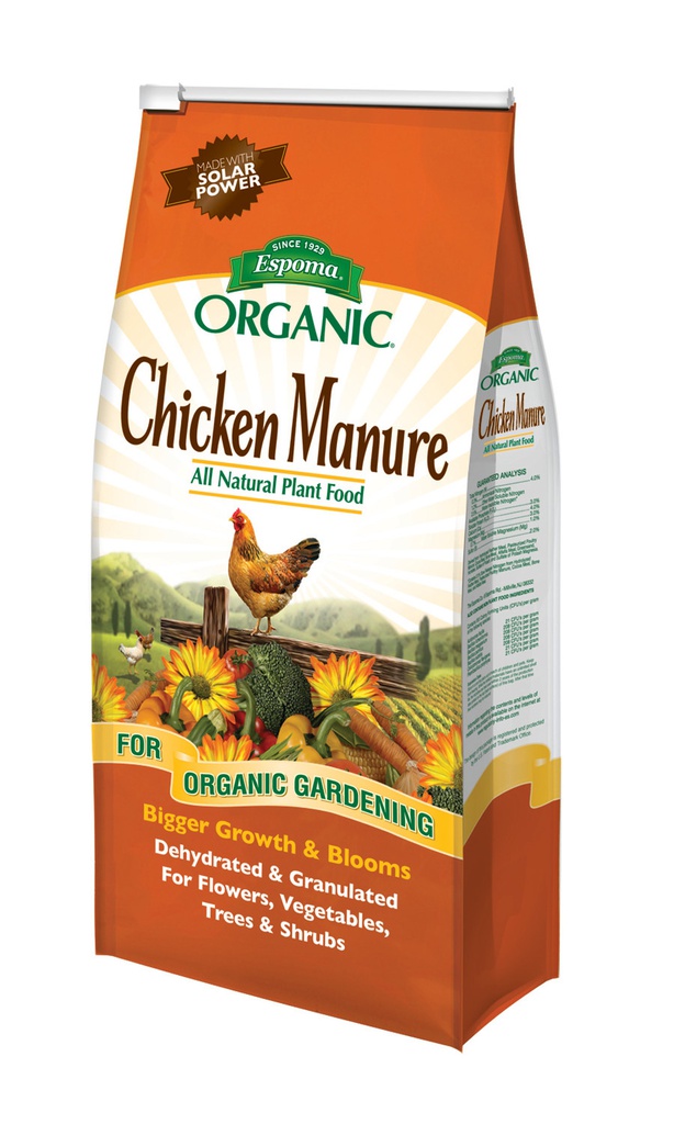 Espoma Organic Chicken Manure All Natural Plant Food, 3.75 lb