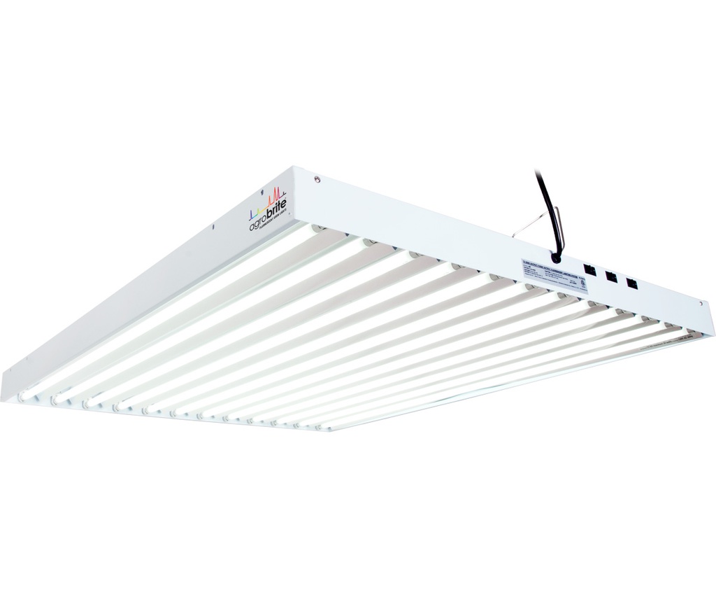 Agrobrite T5 Fixture with 12-Tube, 648 Watt, 6400K