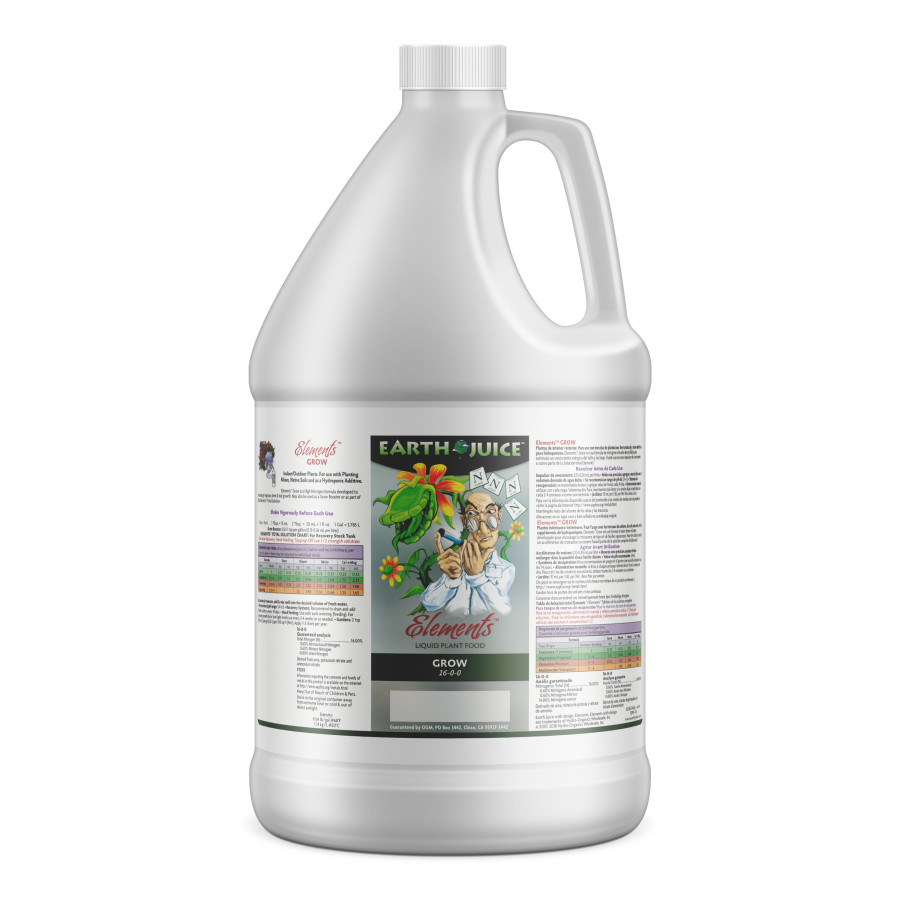 Earth Juice Elements Grow Liquid Plant Food 16-0-0, 1 gal