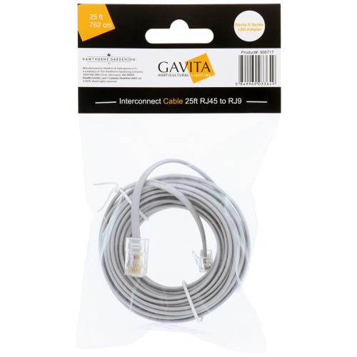 Gavita E-Series LED Adapter RJ45 to RJ9 Interconnect Cable