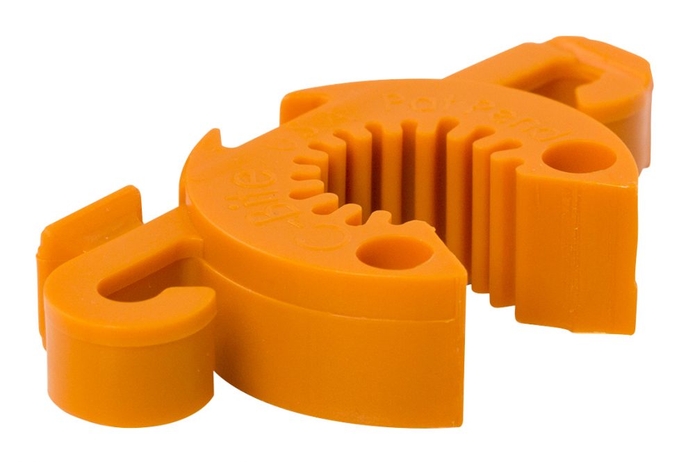 Grower's Edge C-Bite Stake Coupler & Tie Anchor, 10 mm, 12-Pack