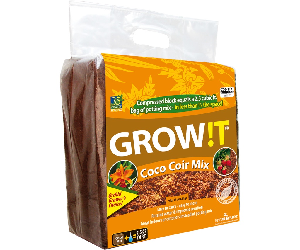 GROW!T Organic Coco Coir Mix Block