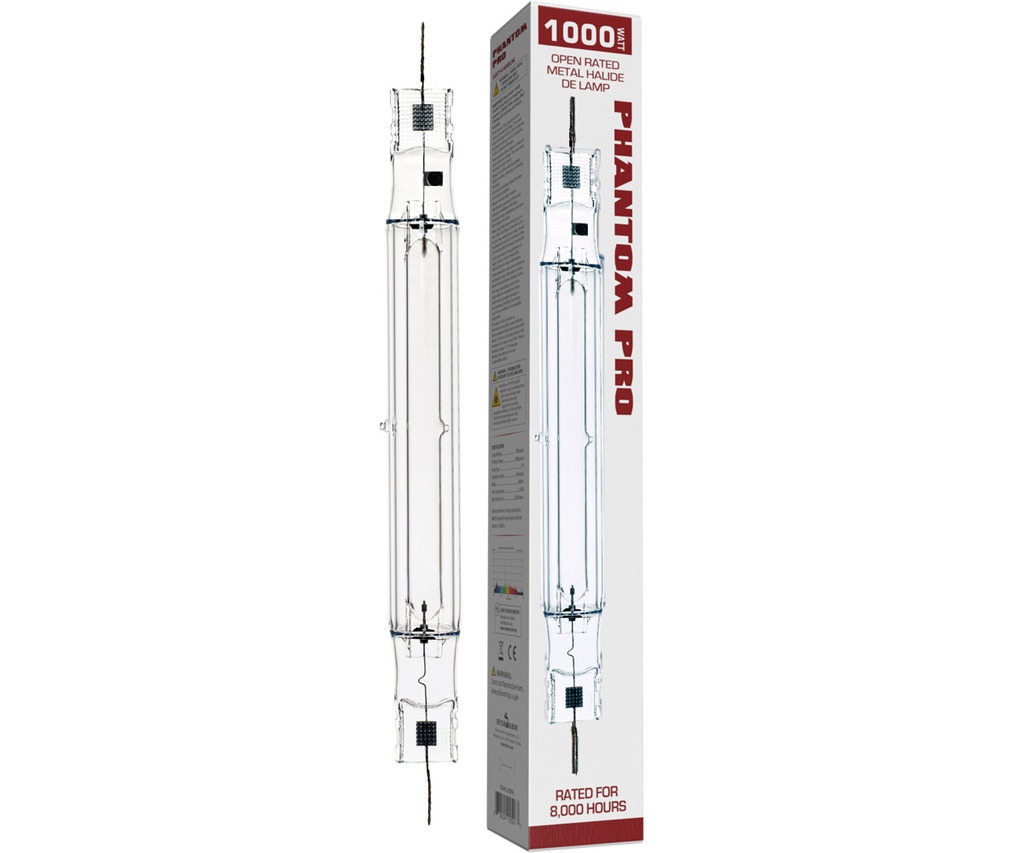 Phantom PRO Double Ended Metal Halide Lamp, 1000 Watt