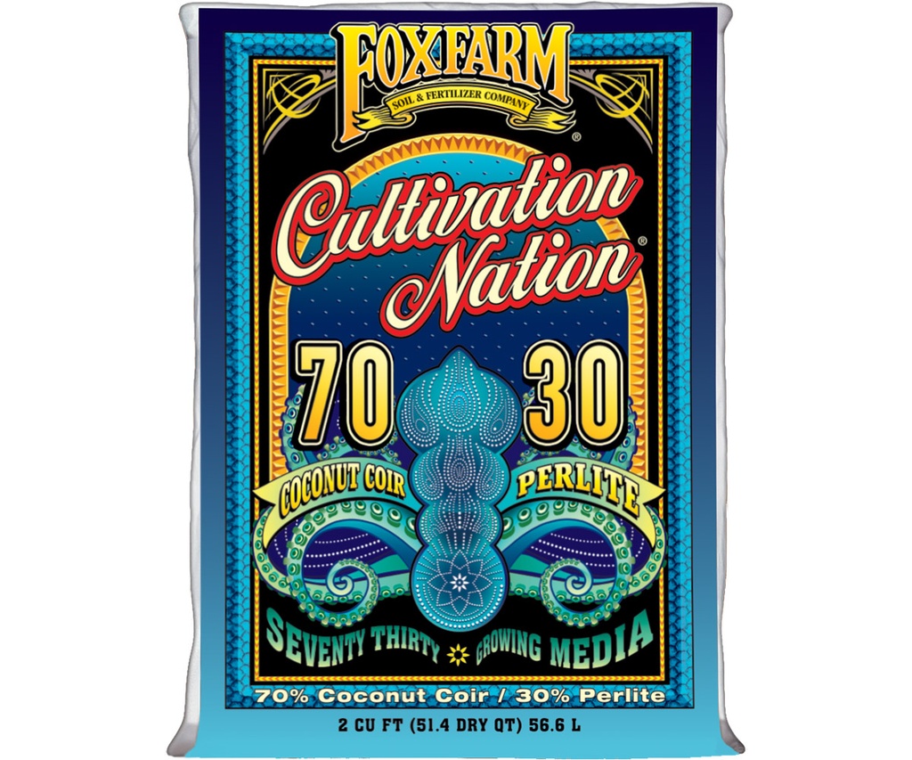 FoxFarm Cultivation Nation 70/30 Coconut Coir and Perlite, 2 cu ft