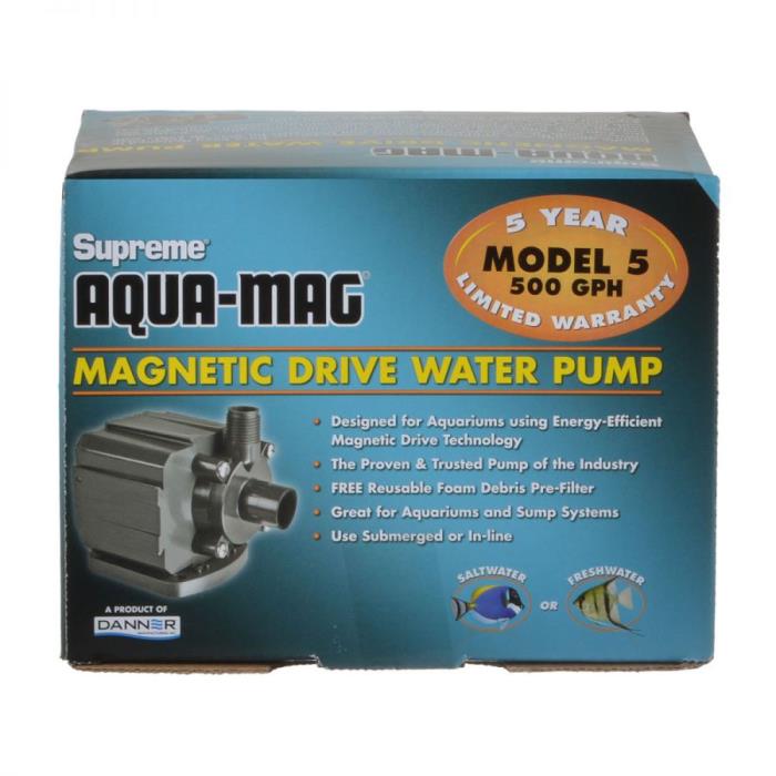 Supreme Aqua-Mag - MD5 Submersible Pump, 500 GPH