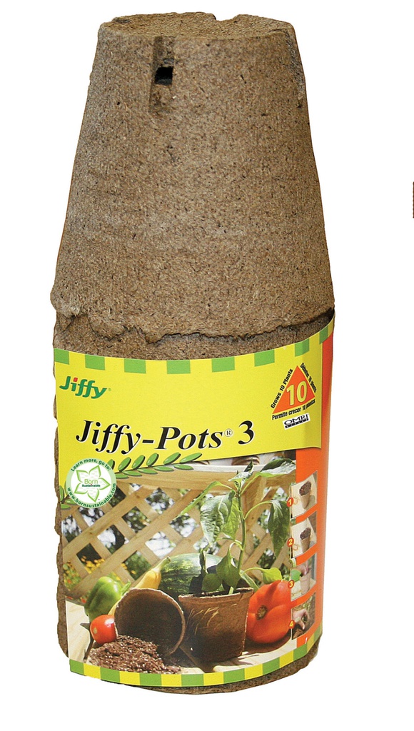 Jiffy Pots Round Grows Plants, 3 in
