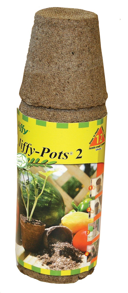 Jiffy Pots Round Grows Plants, 2.25 in
